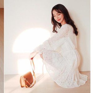 White Lace Summer Dress